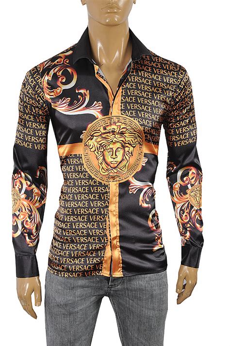 versace leopard shirt price|Men's Luxury and Designer Shirts .